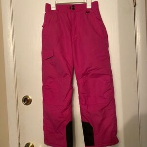 Girls Hot Pink Snow Pants